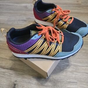Merrell Colorful Trail Sneakers with Orange Laces
